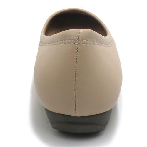 Pierre Dumas Footwear Women's Linzee-1 Slip-On Loafers, Fashion Forward Flats, Nude