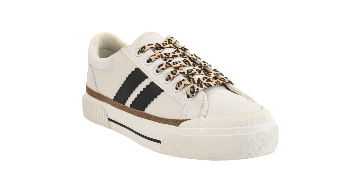 Corkys Footwear Hey Girl Womens Thats Her Fashion Sneaker - Featuring Two Stripes on The Side, Cushioned Insoles for All Day Wear, and A Lace-Up Design