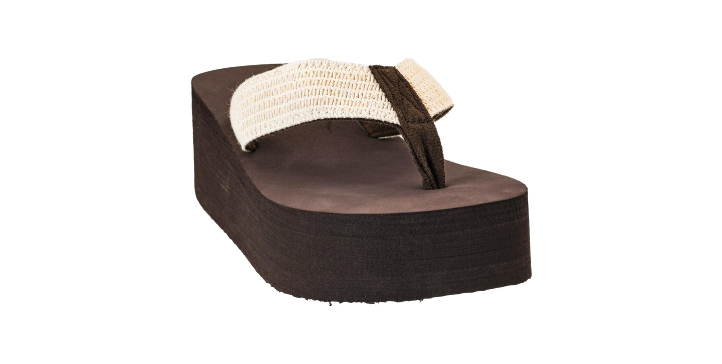 Corkys Footwear Women's Mai Tai Flip Flops - Featuring a Stylish V-Strap Design and a 2.5-Inch Platform, Blending Casual Elegance with Ultimate Comfort