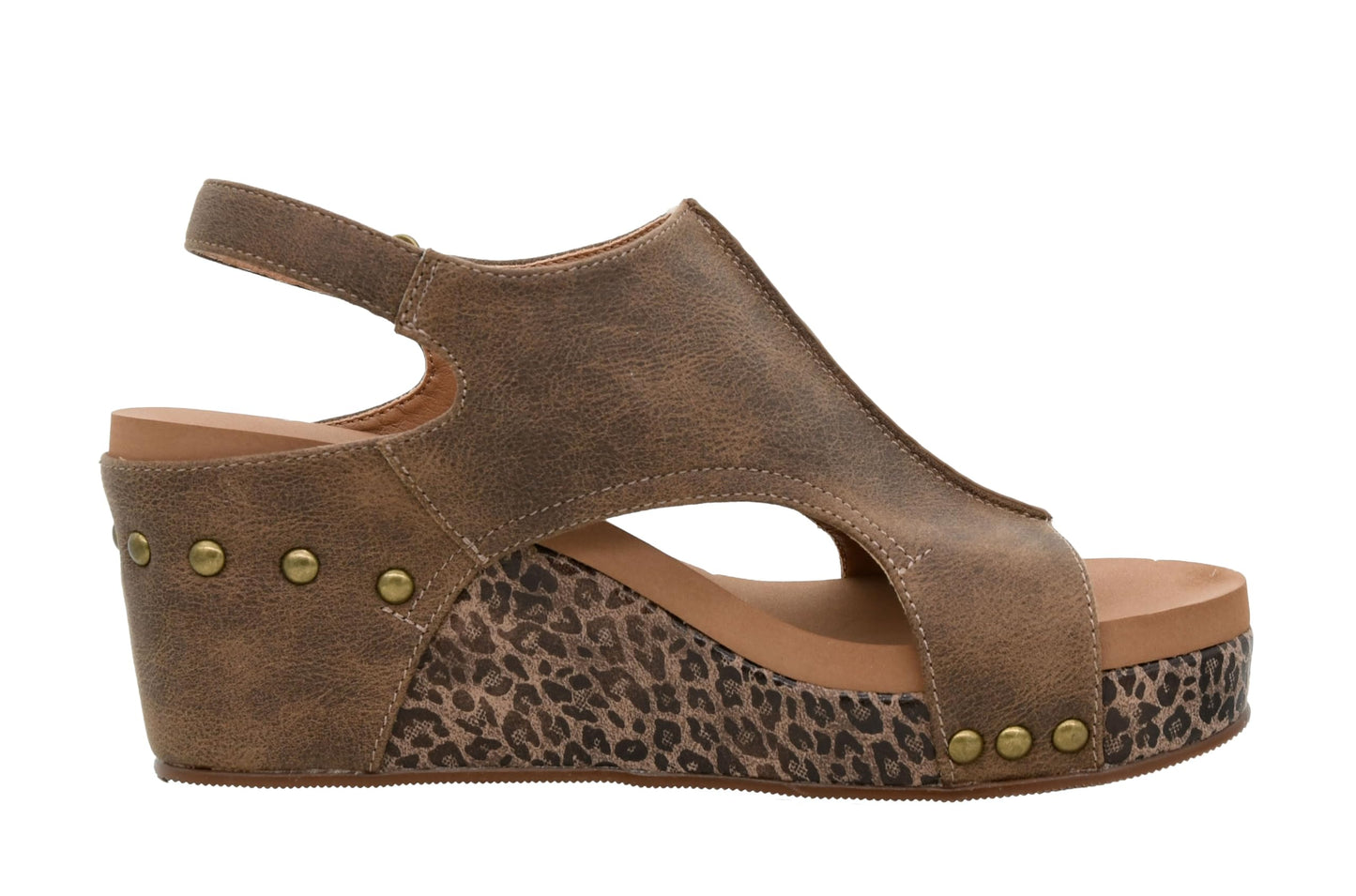 Corkys Footwear Womens Carley Wedges, Featuring Corkys EVA Foam Cushioned Insoles, A 2.5 Inch Heel, Lightweight For All Day Wear, And Hook And Loop Closure