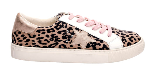 Corkys Footwear Women's Supernova Lace-Up Glitter Star Sneakers