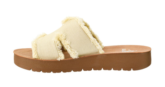 Corkys Footwear Hold Please 1-Inch Platform Sandals with Cushioned Foot-bed and Stylish 'H' Strap On Upper– Ultimate Comfort Meets Chic Design - Perfect For Everyday Wear