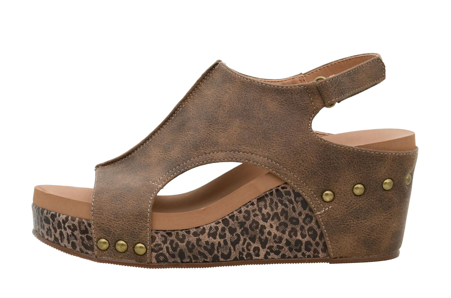 Corkys Footwear Womens Carley Wedges, Featuring Corkys EVA Foam Cushioned Insoles, A 2.5 Inch Heel, Lightweight For All Day Wear, And Hook And Loop Closure