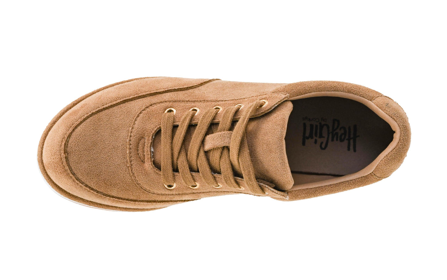 Corkys Footwear Hey Girl Jaywalking Platform Sneaker, Trendy Lace-Up Faux Suede Shoe with Cushioned Insole, Elevated Sole, and Non-Slip Grip for All-Day Comfort