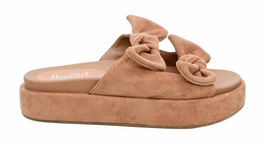 Corkys Footwear Women's Lil Bit Knotty 1.5-Inch Platform Sandal - Featuring Two Straps Adorned With Bows And A Lightly Cushioned Insole For All Day Wear