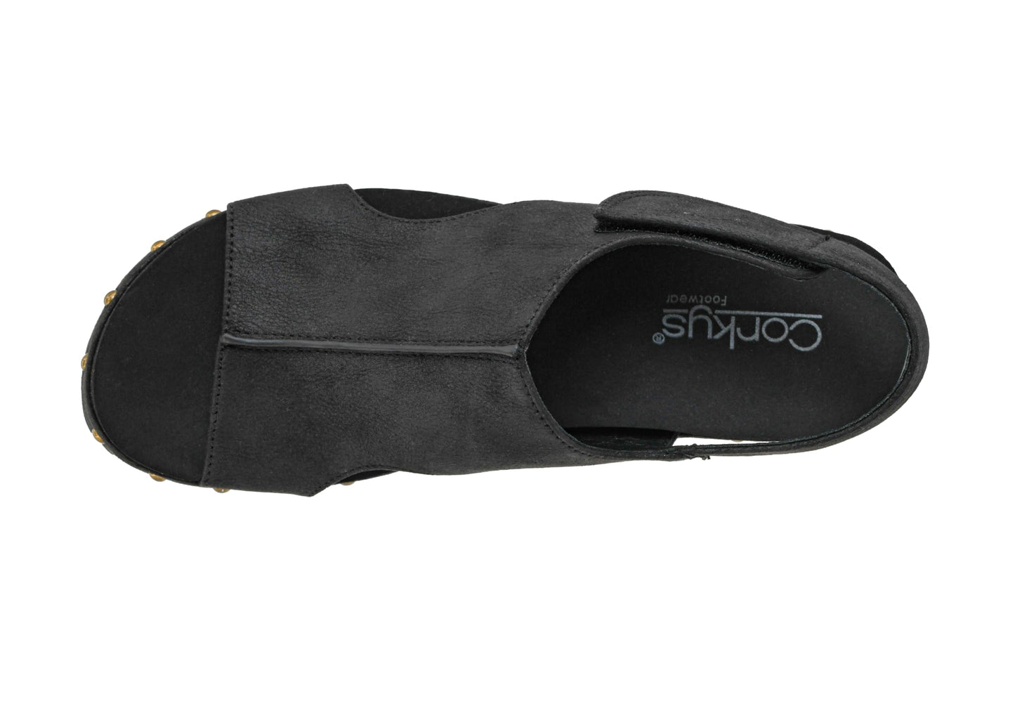 Corkys Footwear Women's For Keeps Wedges - Featuring EVA Foam Cushioned Insoles, A 2.5 Inch Heel, Lightweight For All Day Wear, Easy On And Off With The Hook And Loop Closure