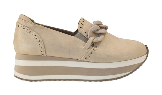 Corkys Footwear So What Slip-On 1.75-inch Platform Sneakers, Cushioned Insoles, Chunky Chain Detail, Comfortable, Stylish, Trendy Footwear