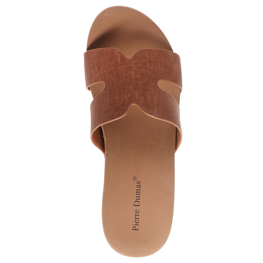 Pierre Dumas Footwear, Women's Vivian-1 Wedge, Slide Sandals, Slip-On, Open Toe