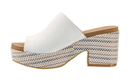 Corkys Footwear Totally Buggin Heeled Sandal - With A 3.25-Inch heel And 1-Inch platform, Chunky Heel, Slip-on Comfort, EVA Insole, and a Stylish Raffia Outsole