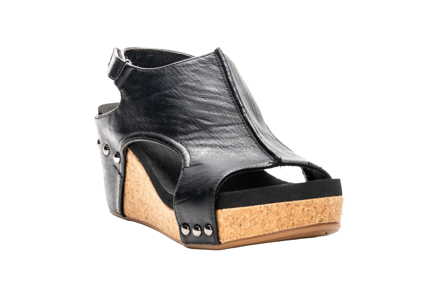 Corkys Footwear Womens Carley Wedges, Featuring Corkys EVA Foam Cushioned Insoles, A 2.5 Inch Heel, Lightweight For All Day Wear, And Hook And Loop Closure