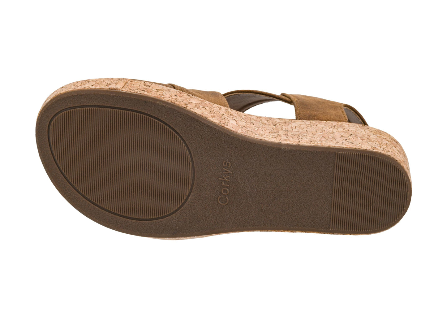 Corkys Footwear Case Closed Wedge - A Stylish 2.5-Inch Heel with 1-Inch Platform, Closed Toe, Cross Strap Upper, Hook N Loop Ankle Strap Closure, and EVA Insoles