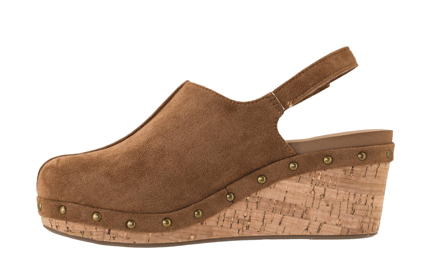 Corkys Footwear Women's Make Em Blush Closed Toe 2.5-inch Wedge - Featuring a Cushioned EVA Insole for All-Day Wear, A Lightweight Design, and a Hook and Loop Closure