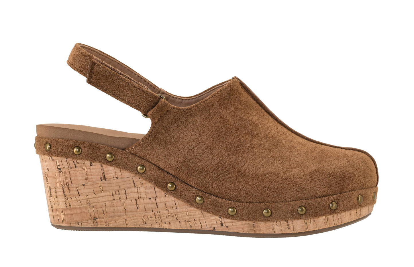 Corkys Footwear Women's Make Em Blush Closed Toe 2.5-inch Wedge - Featuring a Cushioned EVA Insole for All-Day Wear, A Lightweight Design, and a Hook and Loop Closure