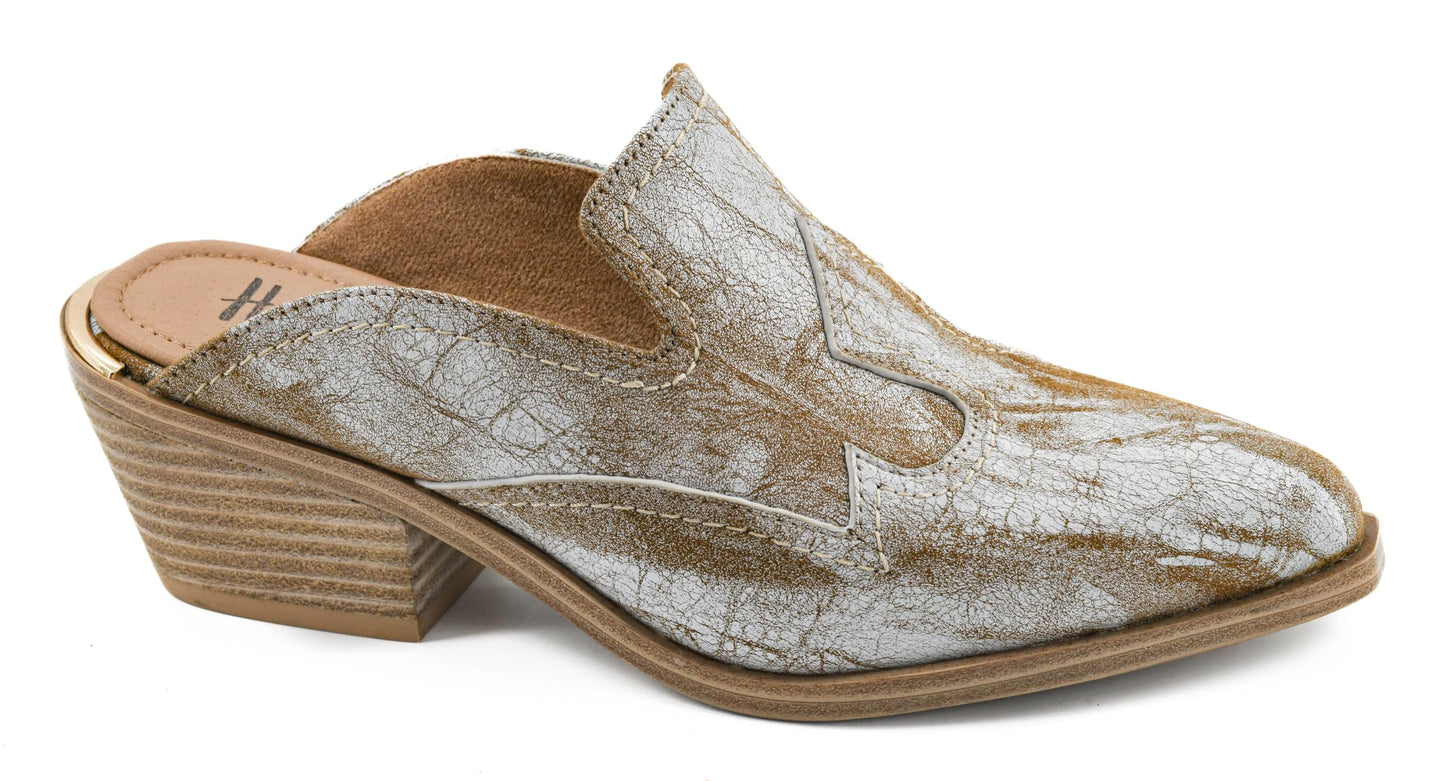 Corkys Footwear Hey Girl Saloon Heeled Mule - with a 2.25-Inch Heel, Western-Inspired Stitching, Corkys Signature EVA Insoles, and Perfect for Fashion-Forward Style
