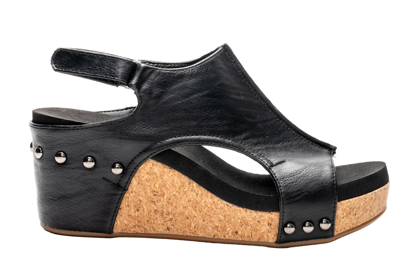 Corkys Footwear Womens Carley Wedges, Featuring Corkys EVA Foam Cushioned Insoles, A 2.5 Inch Heel, Lightweight For All Day Wear, And Hook And Loop Closure