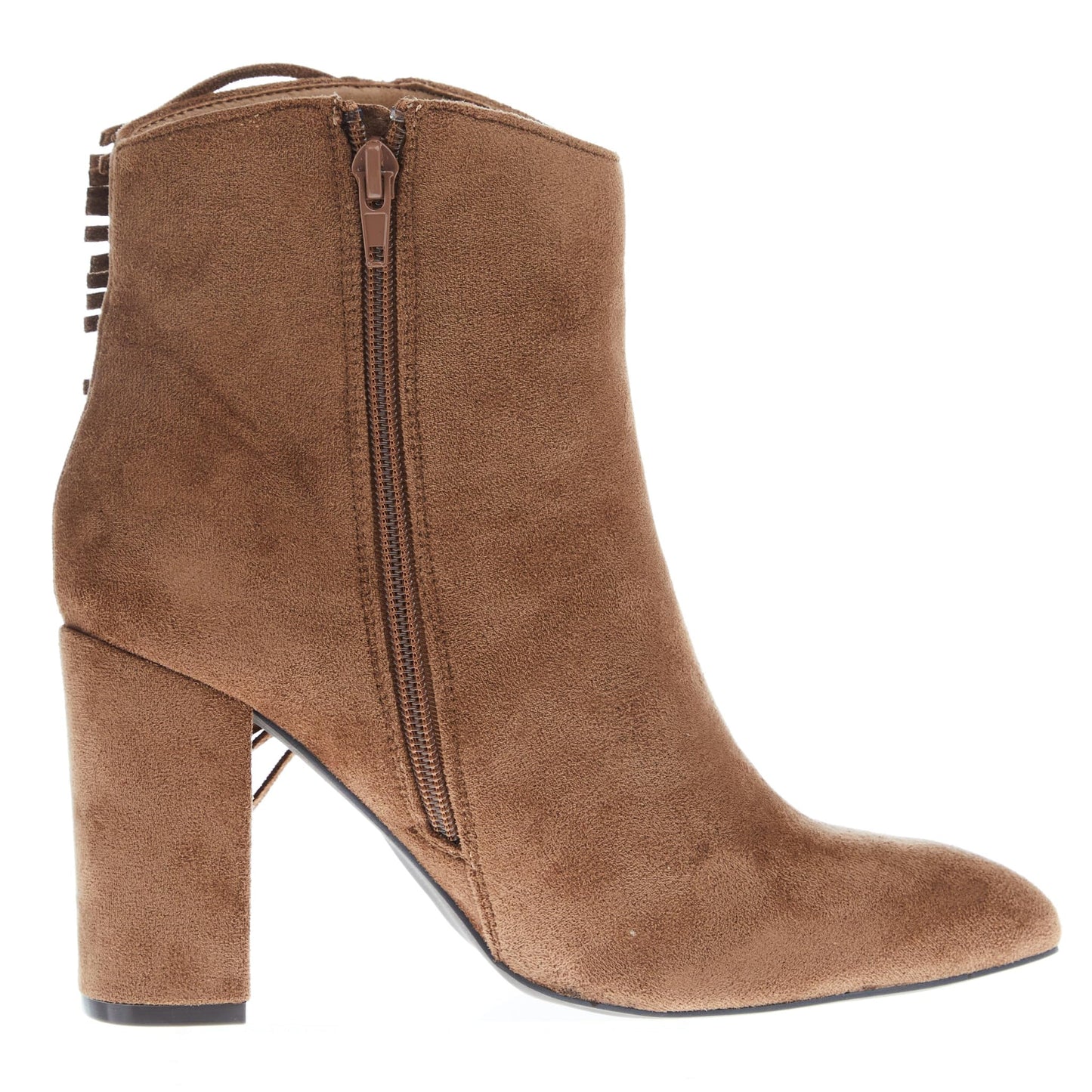 Corkys Footwear Women's Westbound Camel Faux Suede Bootie