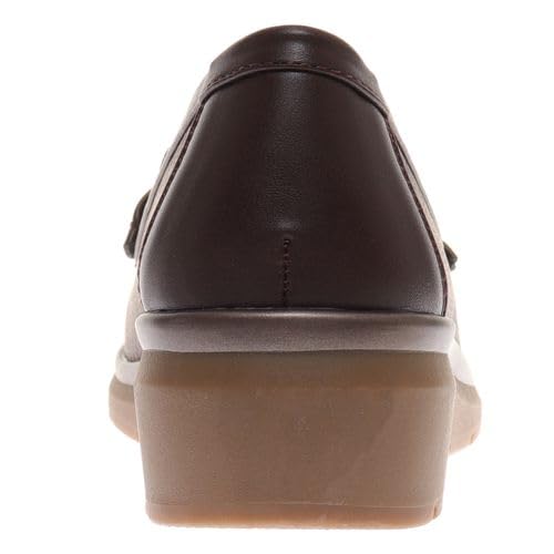 Pierre Dumas Footwear, Women’s Choice-2 Chunky Penny Loafer, Burgundy Croco