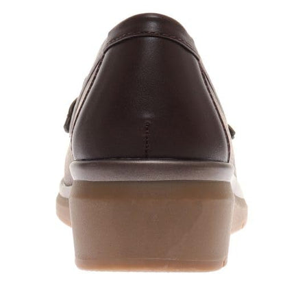 Pierre Dumas Footwear, Women’s Choice-2 Chunky Penny Loafer, Burgundy Croco