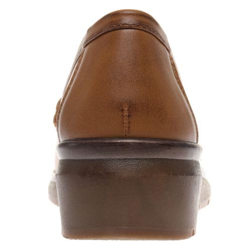 Pierre Dumas Footwear, Women’s Choice-3 Chunky Penny Loafer, 1.75 Inch Chunky Heel Flats, Cushioned Insole for All Day Wear