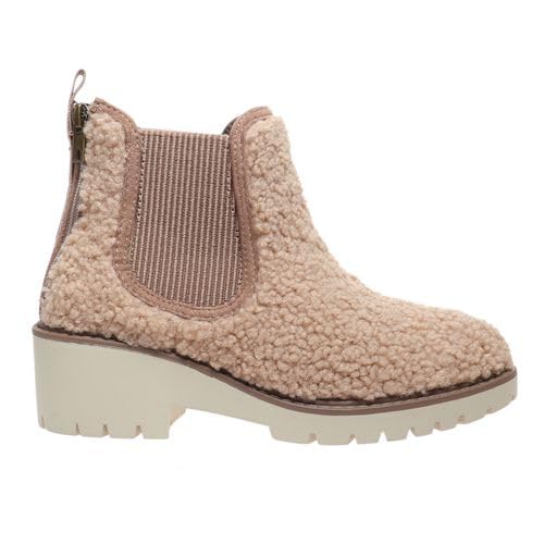 Pierre Dumas Footwear Women’s Danielle-8 Bootie, Fleece Bootie with Cushioned Insoles and 2-Inch Heel