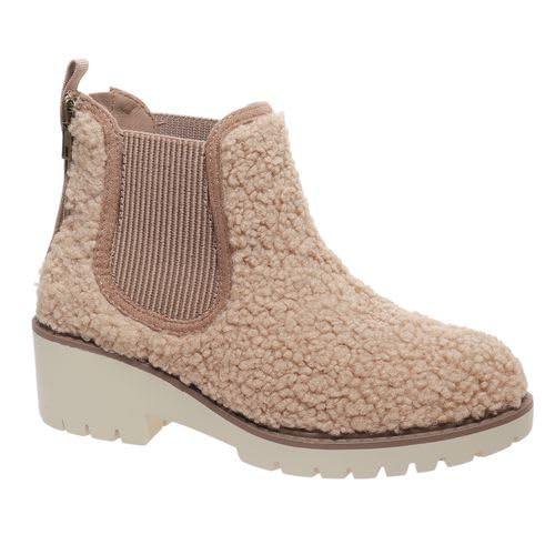 Pierre Dumas Footwear Women’s Danielle-8 Bootie, Fleece Bootie with Cushioned Insoles and 2-Inch Heel