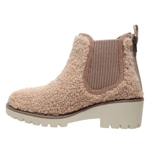 Pierre Dumas Footwear Women’s Danielle-8 Bootie, Fleece Bootie with Cushioned Insoles and 2-Inch Heel