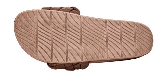 Corkys Footwear Hey Girl Extra Slide-Sandal - Featuring A Braided Strap, A Comfortable Insole For All-Day Wear - Perfect for Beach Outings and Casual Events - Chocolate, Size 7