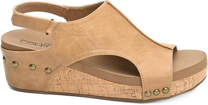 Corkys Footwear Volta Wedge - Chic Elegance Meets All-Year Comfort with a 2-Inch Cork Heel and Marshmallow Insole for Stylish Everyday Wear and All-Day Comfort