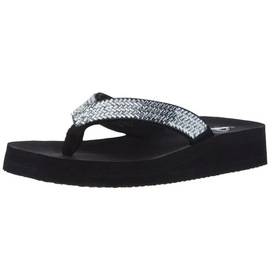 Corkys Footwear Women's Corky Donna Clear Jewels Clear Flip Flops 7 B