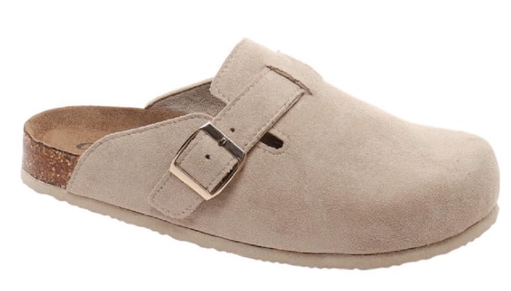 Outwoods Women's Bria-1 Suede Clogs, Slip-On, Cushioned Insoles