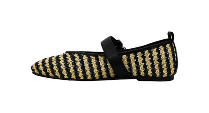 Corkys Footwear Hey Girl Women's Left Him On Read Mary Jane Flats – Featuring a Breathable Woven Upper, Hook and Loop Closure, and a Lightly Padded Insole