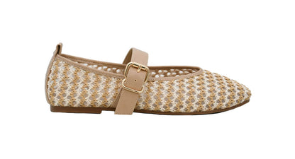 Corkys Footwear Hey Girl Women's Left Him On Read Mary Jane Flats – Featuring a Breathable Woven Upper, Hook and Loop Closure, and a Lightly Padded Insole