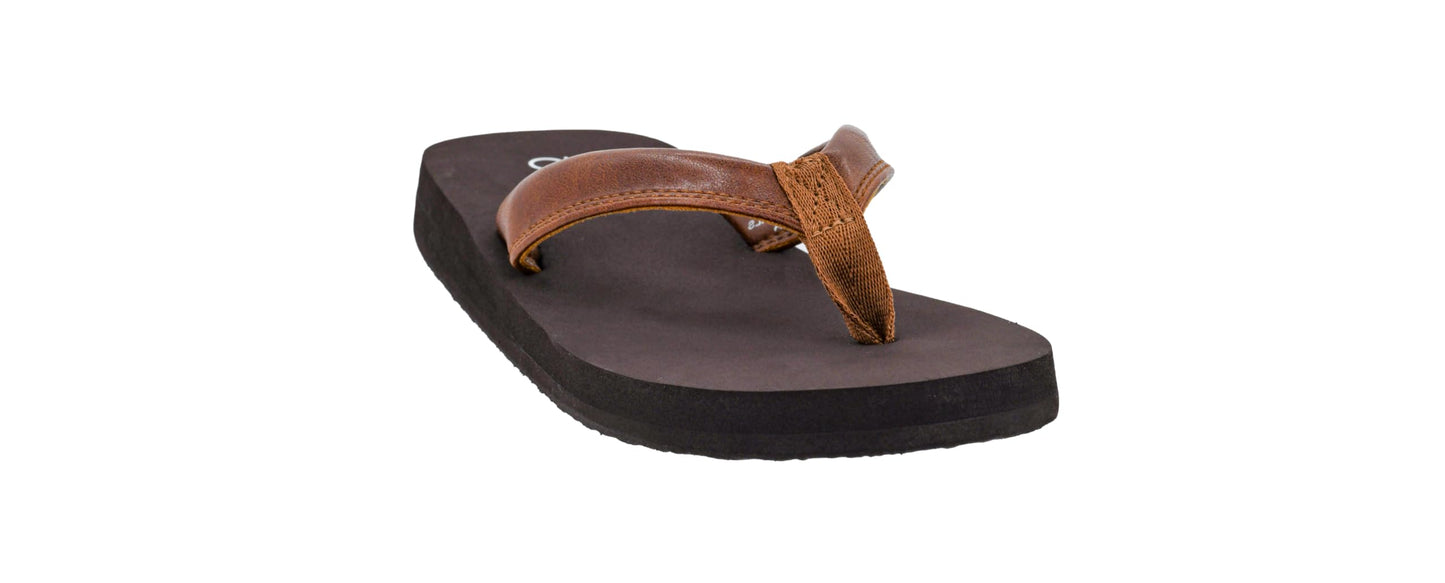 Corkys Footwear Womens Summer Plans Flip Flops - Featuring a Comfortable EVA Insole, A Traction Outsole, and Soft Faux Leather Straps - Comfortable and Lightweight