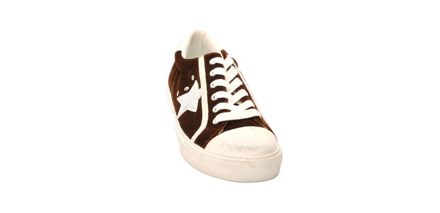 Corkys Footwear Hey Girl Womens Big Dipper Fashion Sneakers - Featuring a Star Patch on The Side with Stud Embellishments, Comfortable Insoles, and A Lace-up Design
