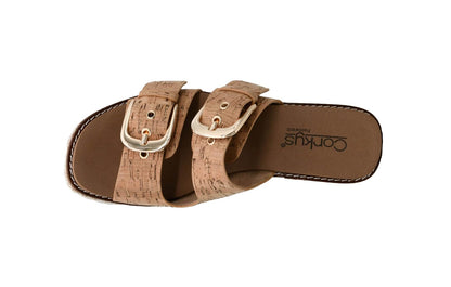 Corkys Footwear Womens 2.5-inch Manifest Wedge - Featuring Two Straps with Adjustable Buckles, Corkys Signature EVA Insoles for All-Day Comfort, and a Wrapped Outsole