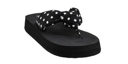 Corkys Footwear Women's You Go Girl Thong Strap Flip Flops – Featuring A Chic Knot Detail, 1.25-Inch Heel, and an EVA Cushioned insole for All-Day Wear