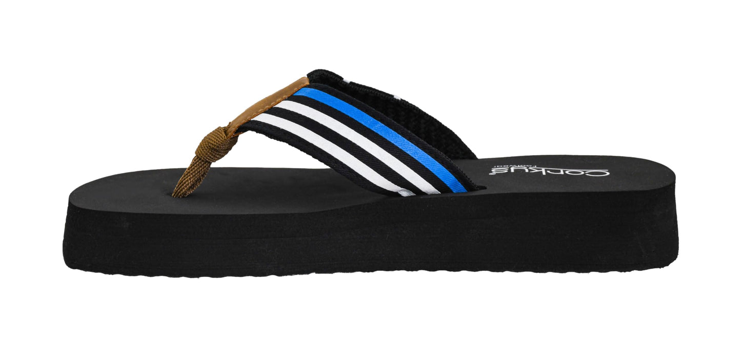 Corkys Footwear Women’s Liberty Flip Flop – Cushioned EVA Sandal with a 1.25-Inch Heel, Soft Thong Straps, Lightweight Comfort, and Effortlessly Stylish Design