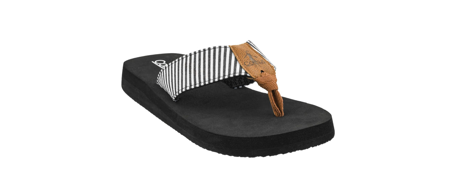 Corkys Footwear Women's Summer Break Flip Flops - Featuring A Thong Strap With Soft and Comfortable EVA insoles for All-Day Wear - Chic and Trendy Flip Flops