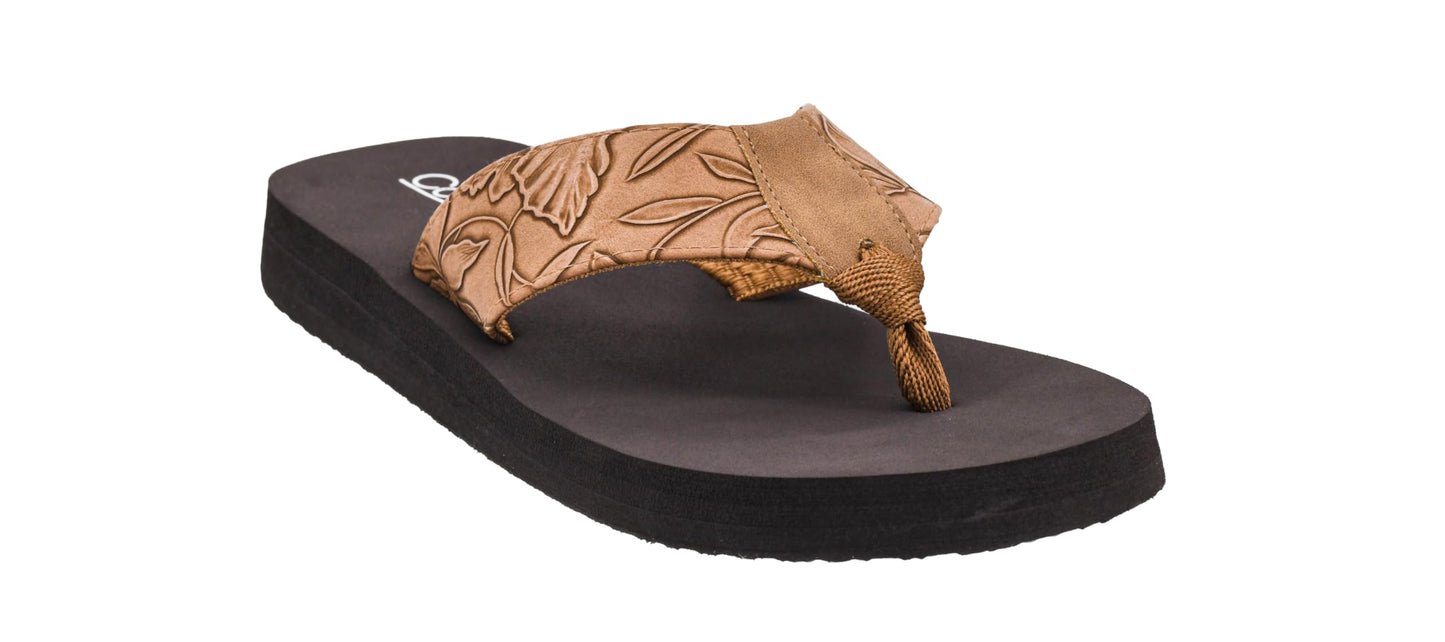 Corkys Footwear Womens Summer Break Flip Flops - Featuring A Thong Strap With Soft and Comfortable EVA insoles for All-Day Wear - Chic and Trendy Flip Flops