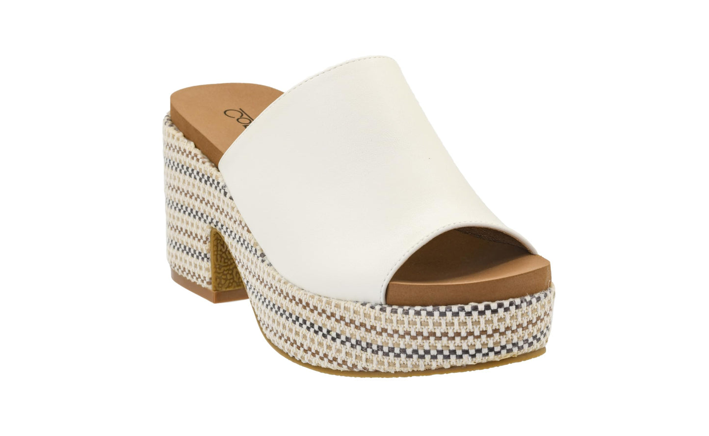 Corkys Footwear Totally Buggin Heeled Sandal - With A 3.25-Inch heel And 1-Inch platform, Chunky Heel, Slip-on Comfort, EVA Insole, and a Stylish Raffia Outsole