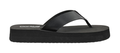 Corkys Footwear Women's Just Add Water Flip Flops - Featuring A Comfortable and Cushioned EVA Insole, A Vegan Leather Thong Strap - Casual And Comfortable