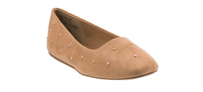 Corkys Footwear Hey Girl Womens Dont Be Rude Studded Ballet Flat - Featuring A Padded Insole for All Day Wear, Studs Along The Upper, and A Rounded Toe for A Polished Look