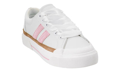 Corkys Footwear Hey Girl Womens Thats Her Fashion Sneaker - Featuring Two Stripes on The Side, Cushioned Insoles for All Day Wear, and A Lace-Up Design