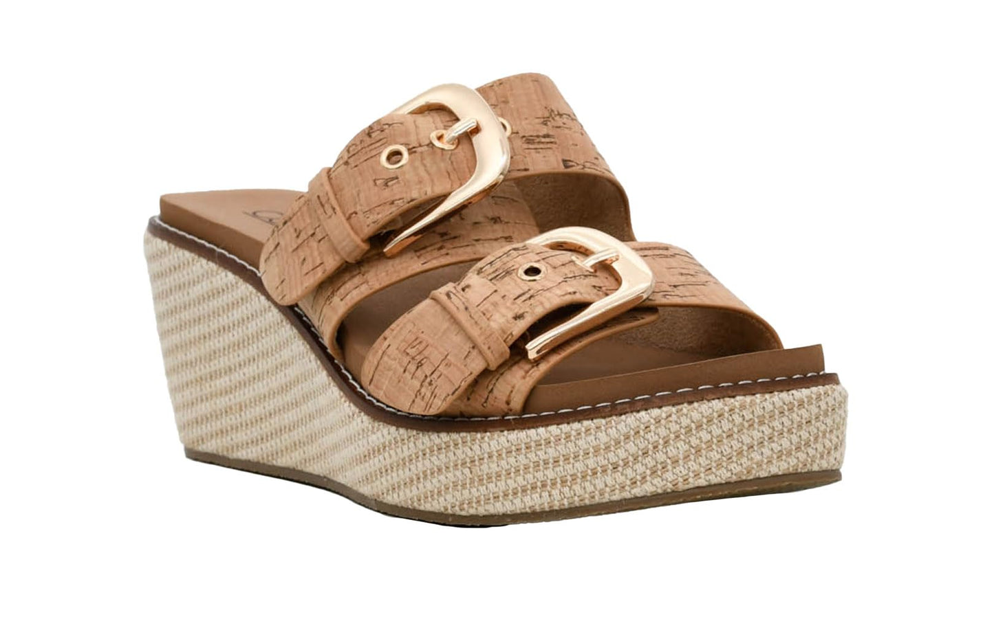 Corkys Footwear Womens 2.5-inch Manifest Wedge - Featuring Two Straps with Adjustable Buckles, Corkys Signature EVA Insoles for All-Day Comfort, and a Wrapped Outsole