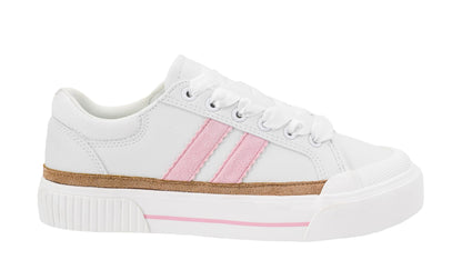 Corkys Footwear Hey Girl Womens Thats Her Fashion Sneaker - Featuring Two Stripes on The Side, Cushioned Insoles for All Day Wear, and A Lace-Up Design