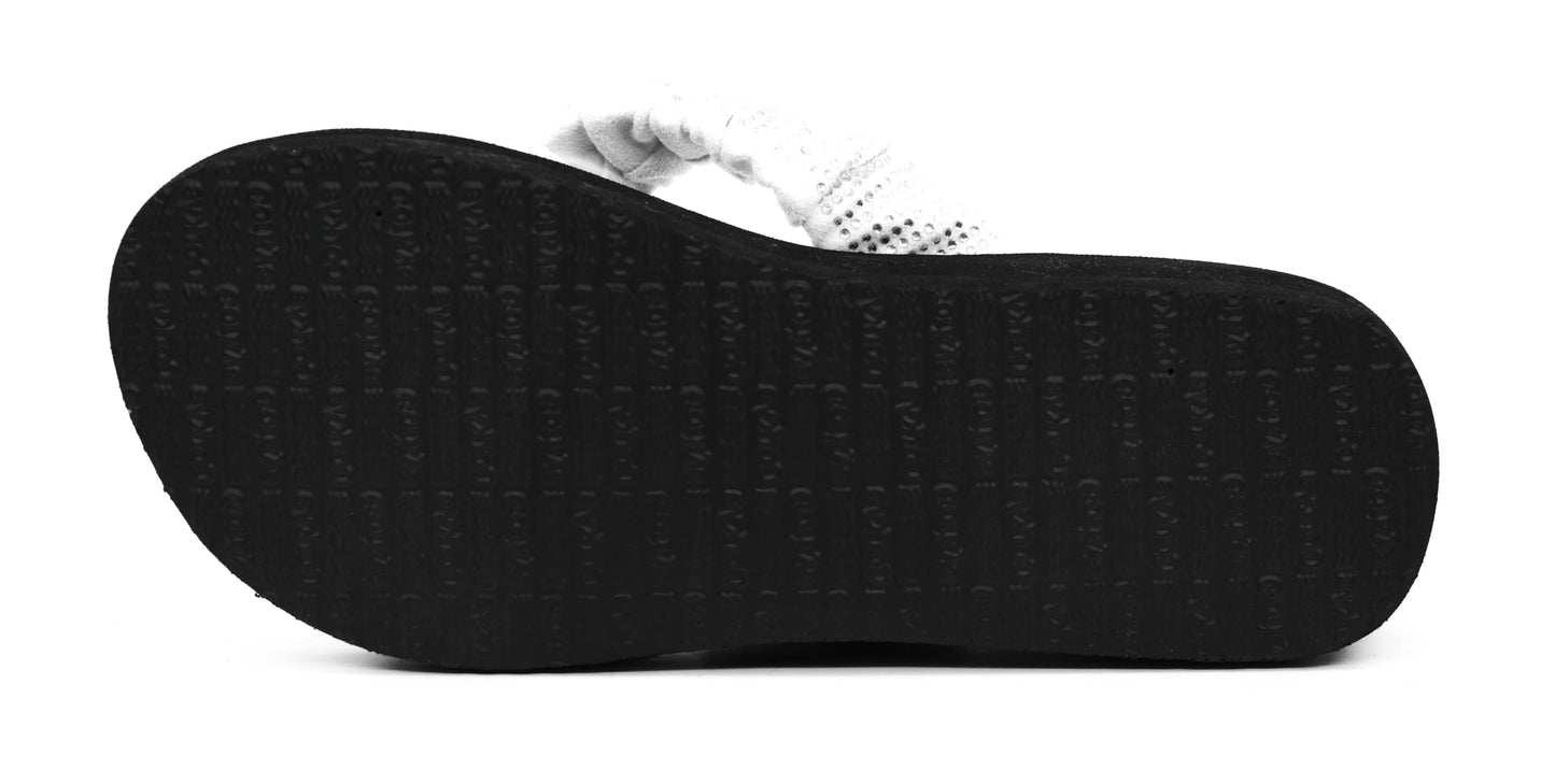 Corkys Footwear Women's Bauble 1 inch Wedge Flip Flops Size 10