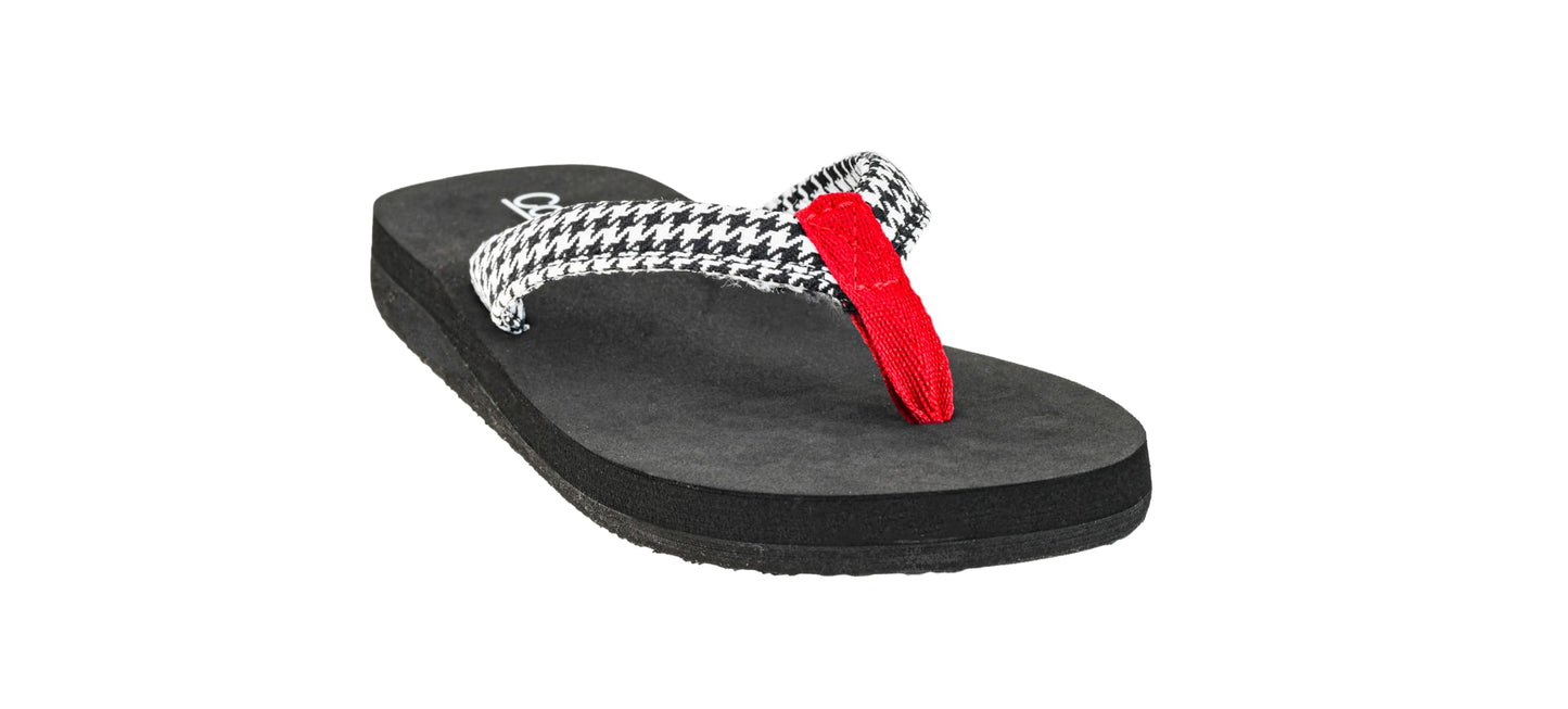 Corkys Footwear Womens Summer Plans Flip Flops - Featuring a Comfortable EVA Insole, A Traction Outsole, and Soft Faux Leather Straps - Comfortable and Lightweight