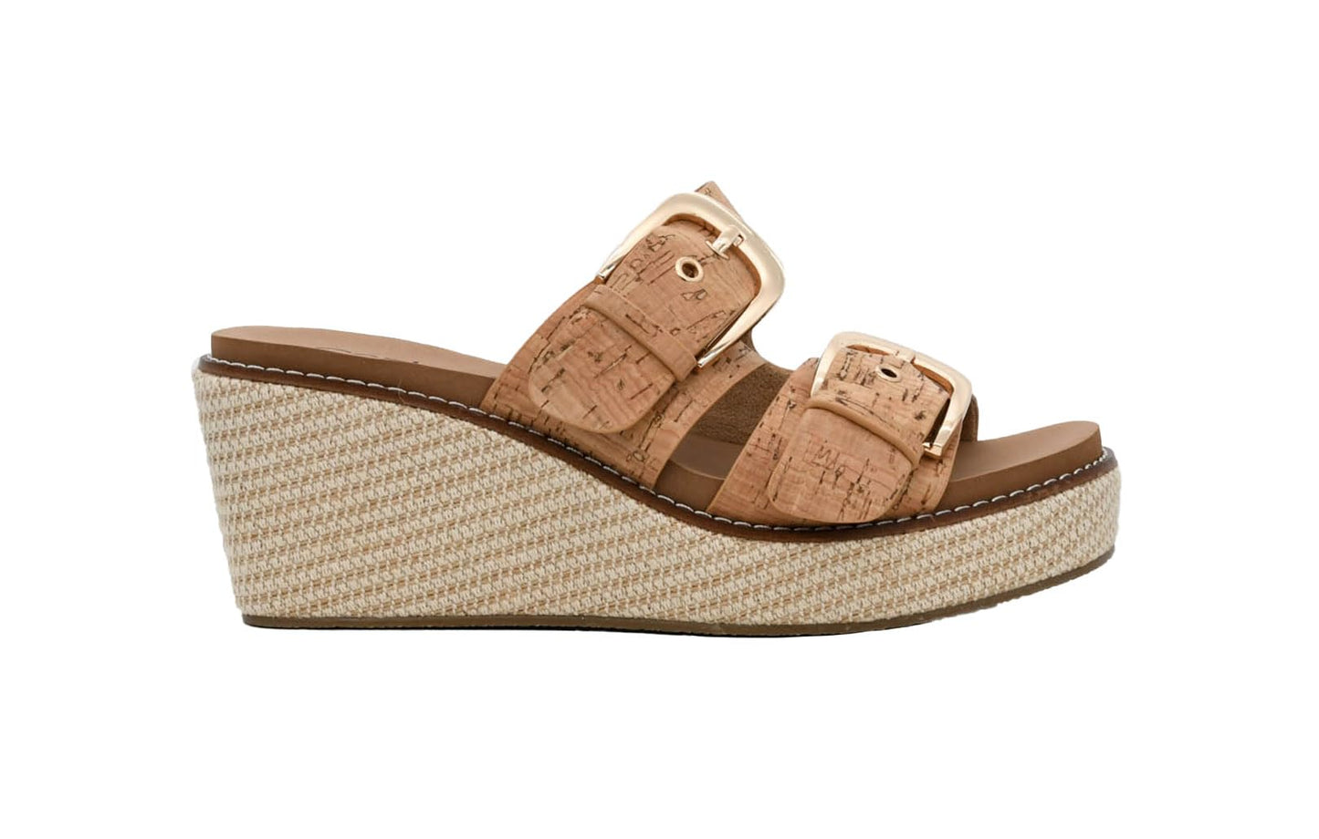 Corkys Footwear Womens 2.5-inch Manifest Wedge - Featuring Two Straps with Adjustable Buckles, Corkys Signature EVA Insoles for All-Day Comfort, and a Wrapped Outsole