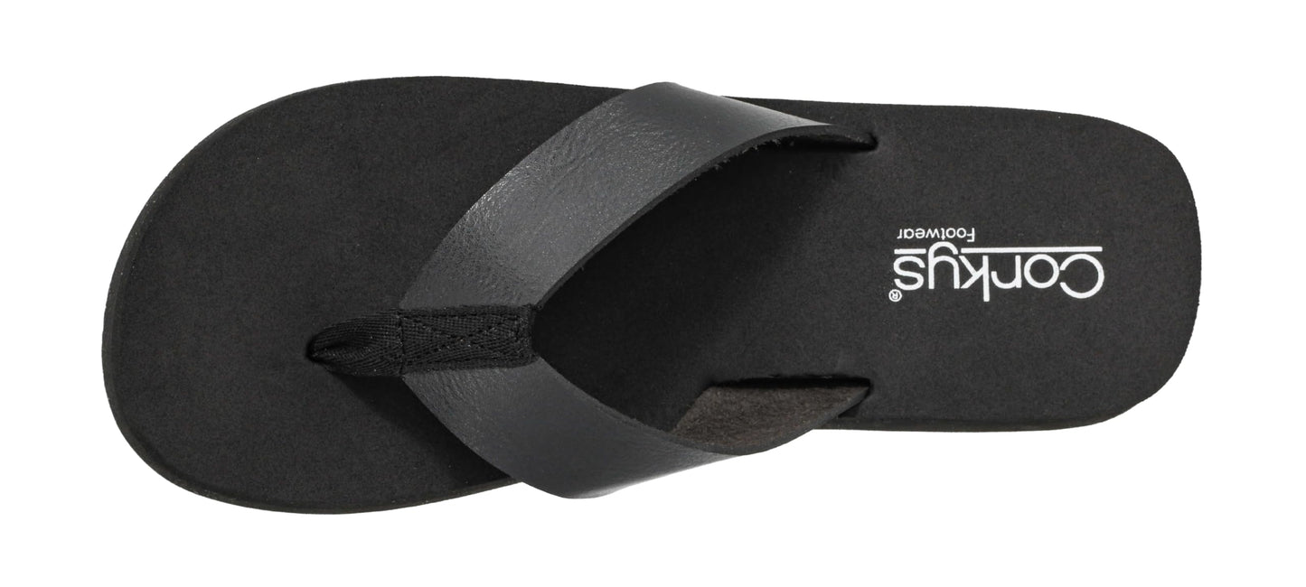 Corkys Footwear Women's Just Add Water Flip Flops - Featuring A Comfortable and Cushioned EVA Insole, A Vegan Leather Thong Strap - Casual And Comfortable
