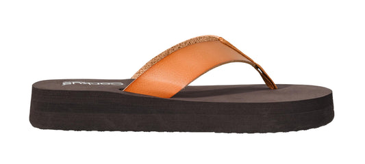 Corkys Footwear Women's Just Add Water Flip Flops - Featuring A Comfortable and Cushioned EVA Insole, A Vegan Leather Thong Strap - Casual And Comfortable
